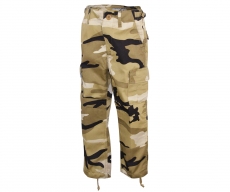 Kinder BDU Army Cargo Hose - beigecamo