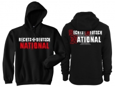 Kapuzenpullover - Rechts - Deutsch - National - schwarz