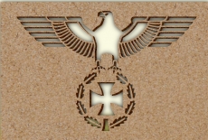 Schablone - Reichsadler mit EK