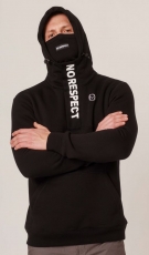 PG Wear - Kapuzenpullover - NO RESPECT - mit Maskenfunktion - schwarz