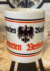 Tasse - Deutsches Reichsgebiet - Betreten Verboten