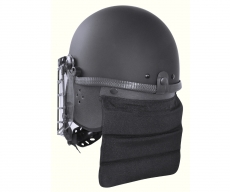 Helm Polizei - Modell Schutzhelm mit Gitterschutz & Visier