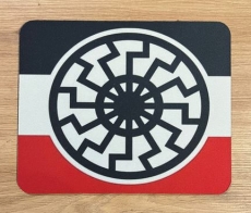 Mausunterlage / Mousepad / Mauspad - Schwarze Sonne - schwarz-weiß-rot