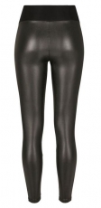 Frauen - Leggings - Leather High Waist - schwarz