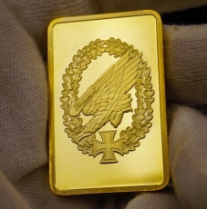 Deko - Gold Unze - Deutsche Fallschirmjäger