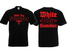 T-Hemd - White Boy Summer - Reichsadler - schwarz/rot