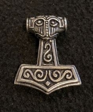 Silber Kettenanhänger - Thors Hammer