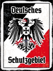 Blechschild - 30x40cm - Deutsches Schutzgebiet - Motiv 2