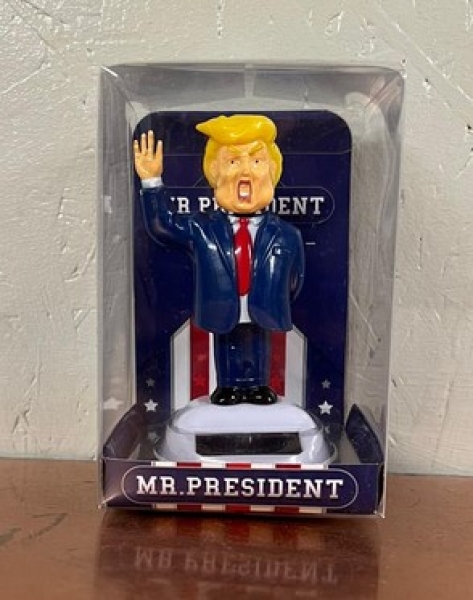 Solar-Wackelfigur - Präsident Donald Trump