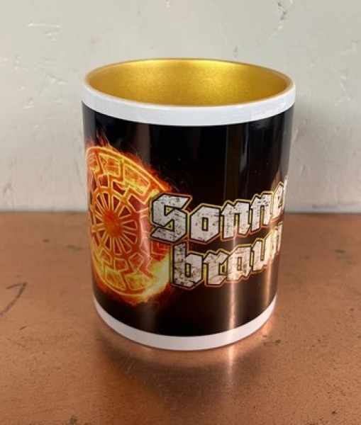 Tasse - gold - Sonnenbraun