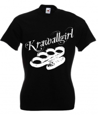 Frauen T-Shirt - Krawallgirl - weiß