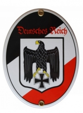 Emailleschild - Deutsches Reich - Oval