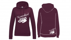 Frauen College Hoodie - Krawallgirl - burgundy