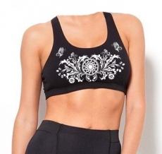 Frauen Sport-Top - Butterfly Schwarze Sonne - schwarz